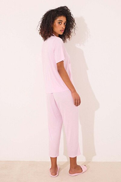 Women'secret Pink viscose Capri classic pyjamas