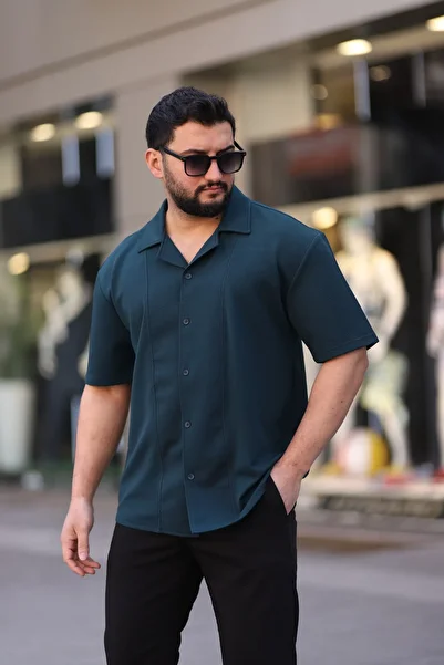 ZENGOLL & RAMİRES Men's Soft Textured Lycra Comfortable Fit Shirt