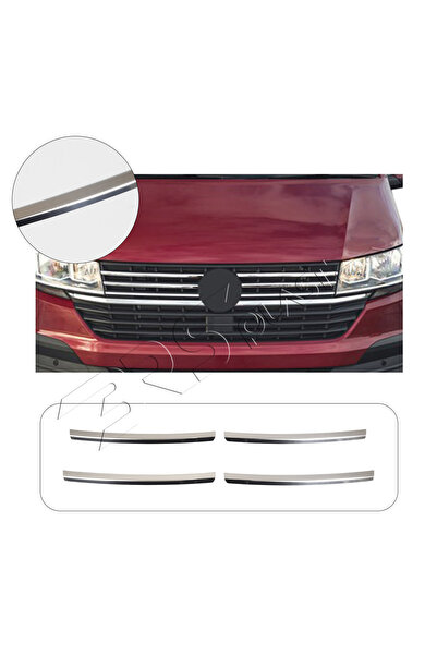 BRSPLAST Volkswagen Transporter T6 Uyumlu 2015-2019 Krom Ön Panjur 4 Parça Pa...