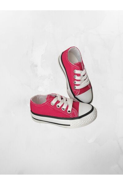 LEVENT ÖZCAN Günlük Keten Rahat Fuşya Bebek & Çocuk Sneaker Convers Spor Ayak...
