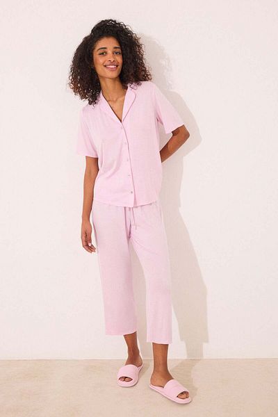 Women'secret Pink viscose Capri classic pyjamas