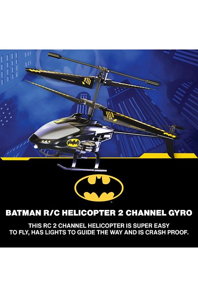 Bladez Batman RC Helicopter | Gyro Flight | LED Lights & Crash-Proof