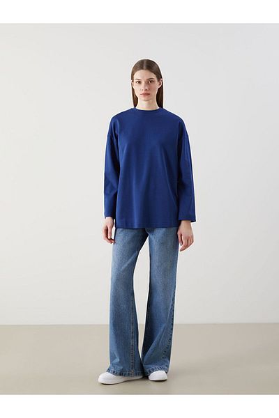 LC Waikiki Lcw Crew Neck Oversize Women's Tunic Fast Fashion