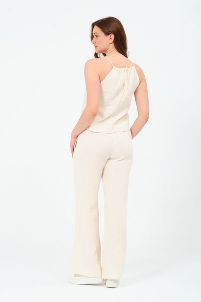 eva clothing Women's Lace-Up Wrap Strap Muslin Set