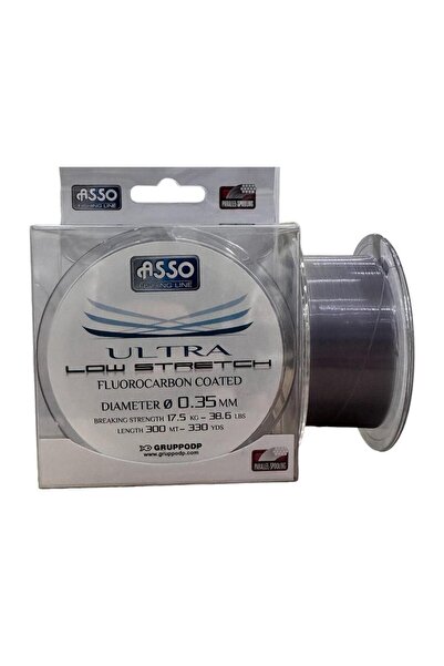 ASSO Ultra Low Stretch 300m 0.35mm Fluorocarbon Kaplama Misina