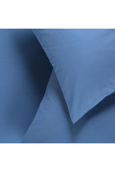Sarev Navy Blue 100% Cotton 1 Piece Pillow Case 120*200 cm Fitted Sheet Set