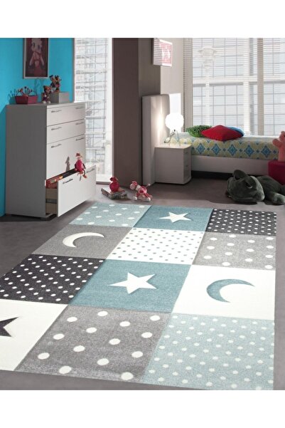 Merinos Merino carpet, Pastel Kids 20340 293-Blue 120x170, carpet density 3 KG/m², carpet thickness 13 mm