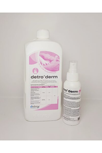 Detrox Detroderm 1000 ml Ve 100 ml Detroderm Sprey-POMPA DAHİLDİR