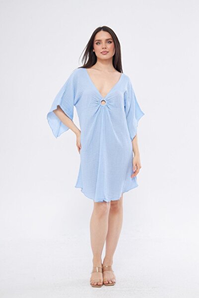 White By Nature Mini Blue Ring Dress