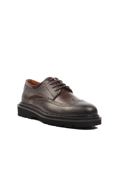 AYAKMOD Ανδρικά παπούτσια casual από γνήσιο δέρμα Premium 110 M καφέ