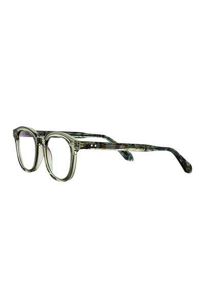 EYE OF HORUS Aventurin-3000-M C4 Khaki Acetate Blue Light Screen Glasses