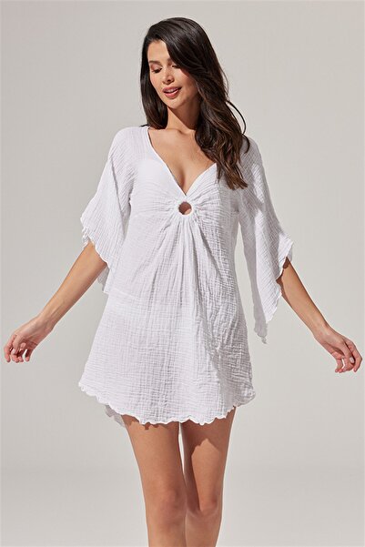 White By Nature Ringed Mini Dress