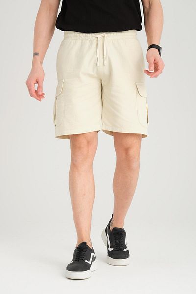 Store Men's 100% cotton cargo shorts - comfortable and functional design, ideal choice for summer