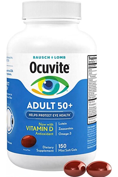 Bausch & Lomb Ocuvite Adult 50 Eye Vitamin & Mineral 150 Softgels