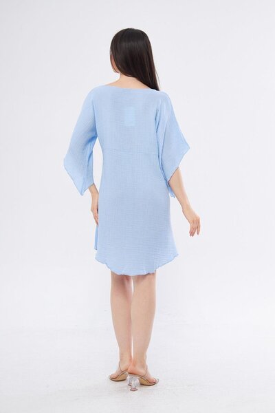 White By Nature Mini Blue Ring Dress