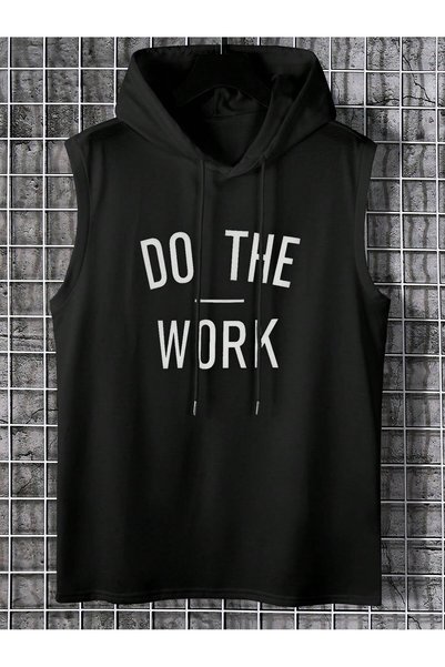 Generic Brand Printed Sleeveless Tshirt Men's Zero Sleeve Clothing Sportswear Oversized T-Shirt
