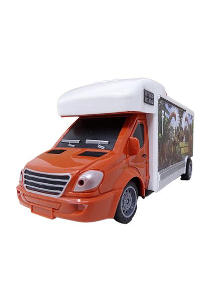 Salamandra SALAMANDRA KIDS® Plastic Toy Caravan with Full Function Remote Control, White/Brown