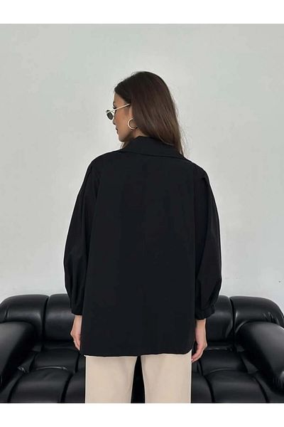 Daçem Hira Balloon Cufflink Trench Coat Jacket