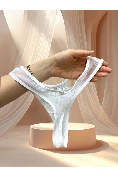 İntive Lingerie Λευκό NBB Ruched Strapless Push-up Tangi Σετ