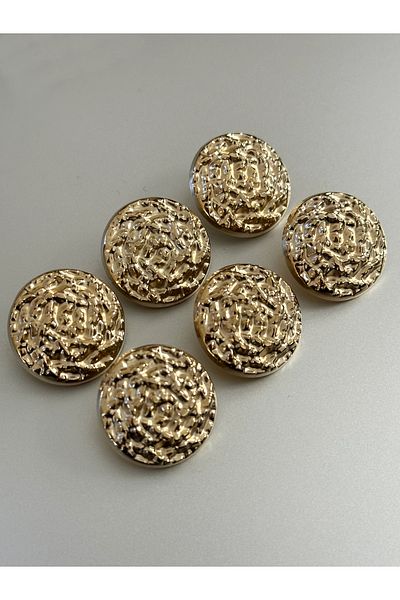 aensia Gold Knit Crossing Metallic Coat 2.29 cm - 6Pcs Set