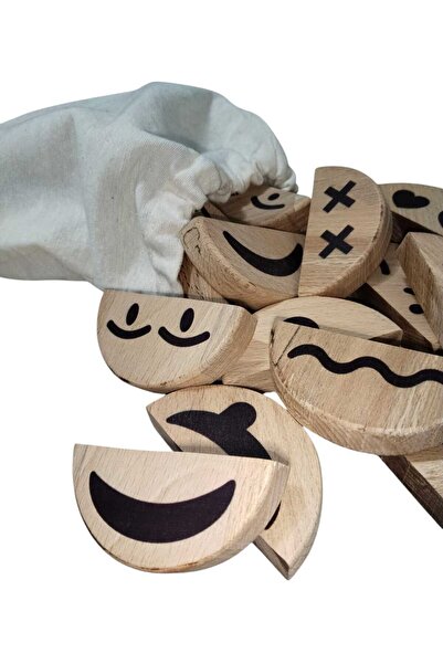 WOODTOY'S ORGANİK OYUNCAK DÜNYASI EMOJİ EŞLEŞTRİME OYUNU