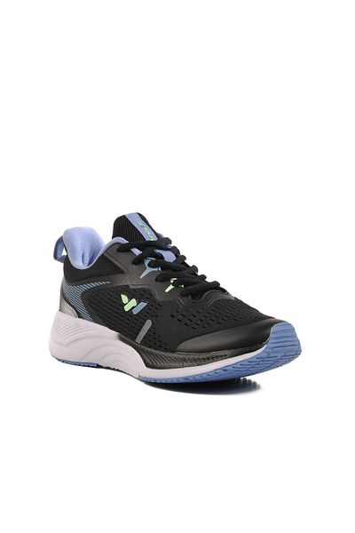 WALKWAY Black Memory Foam Unisex Sports Shoes