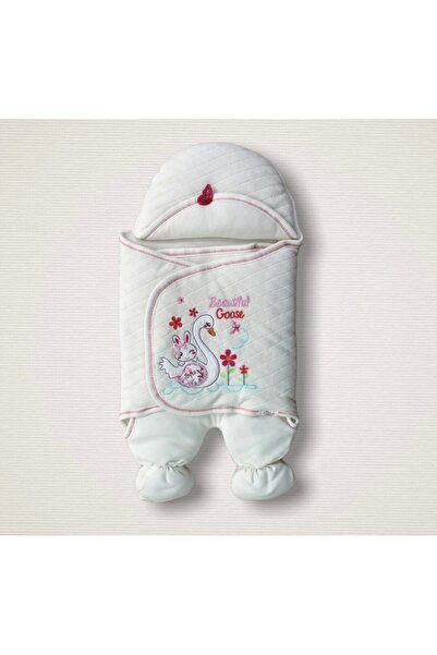 Narnuga MİRAYLİFE الوليد الأزهار بطة مطرزة قبعة طفلة قماط القدمين بطانية طفل