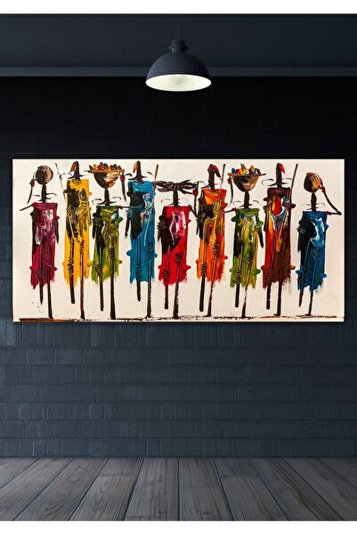 Hediyeler Kapında 60x120 Totemler Duvar Kanvas Tablo