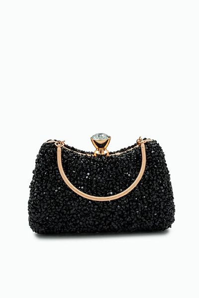 LAMİNTA Geanta de dama rochie de seara neagra Edwar