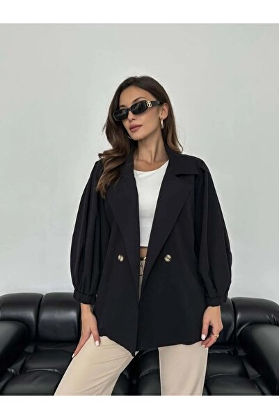 Daçem Hira BALON KOL DÜĞMELİ TRENÇKOT CEKET