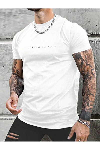 MODASHOT Men's T-Shirt - Orginals Printed - Crew Neck - Cotton Tshirt