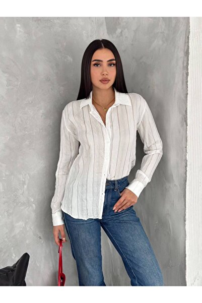 Noa Noa Cămașă cu dungi în relief