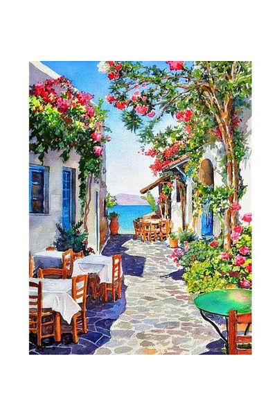 OZN AKSESUAR 50X40 cm Size Hi Stone 5D Apple Stone Stone Process Mosaic Tapestry Kit
