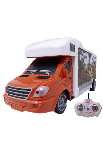 Salamandra SALAMANDRA KIDS® Plastic Toy Caravan with Full Function Remote Control, White/Brown