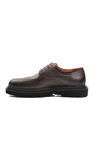 AYAKMOD Ανδρικά παπούτσια casual από γνήσιο δέρμα Premium 110 M καφέ