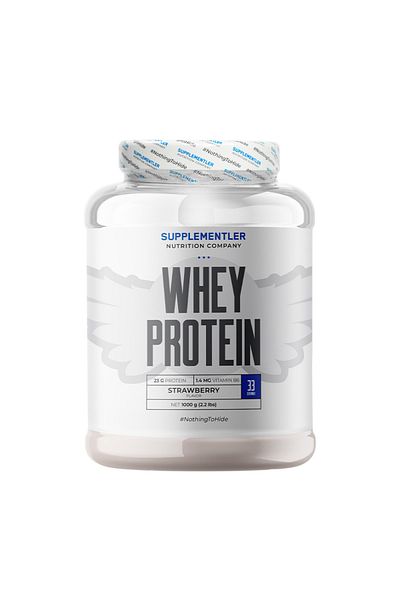 Supplementler Whey Protein 1000 g - Strawberry
