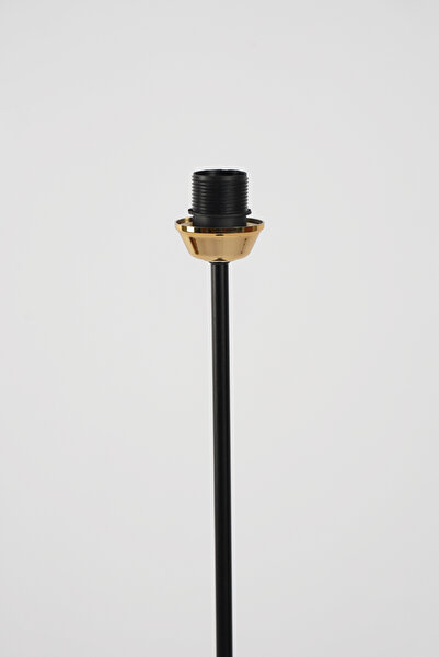 NAVEMU Venus Metal Lambader Siyah-Siyah (38x38x145 cm)