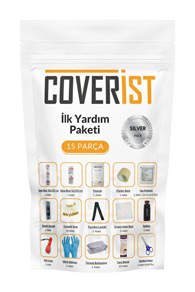 COVERİST Acil Durum ve İlk Yardım Seti - İçerik Paketi Silver