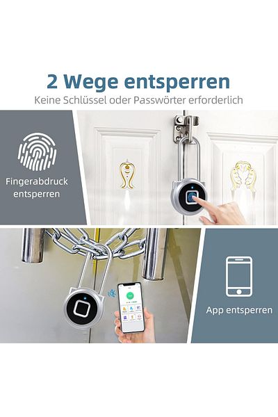 Homebiente قفل بصمة الإصبع وفتح التطبيق 43x92,5 ملم