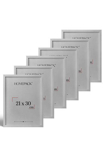 HOMEPACK Six-Piece Wooden Frame with Mdf Legs Ahsap6Li21X30