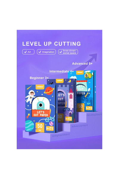 Mideer Промоционален пакет: Комплект дейности с рязане на хартия и упражнения...