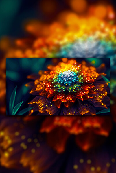 Hediyeler Kapında Lighting Kanvas Duvar Tablo 90x130