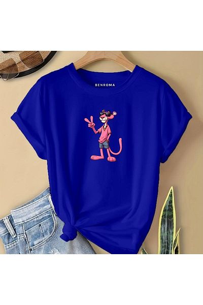 BENROMA 1 tricou este un cadou pentru achiziții de 6 și peste în coș - tricou pentru copii cu imprimeu cu caractere roz
