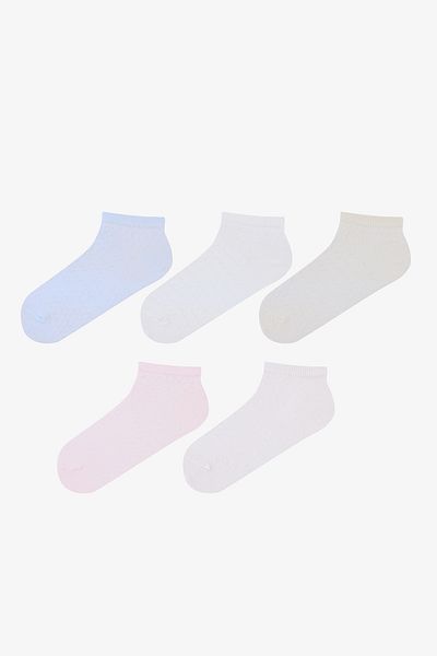 Penti Softy Coloured Rosa Blau 5 Stück Booties Socken