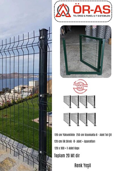 ÖR-AS TEL ÖRGÜ & PANEL ÇİT SİSTEMLERİ Panel Çit Takım ( 120 Cm Yükseklik  20 ...