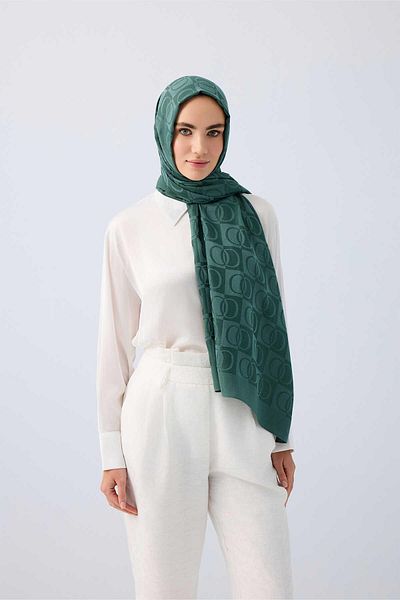 Imannoor Σάλι Naia με σχέδιο Dama70x200 241-3001