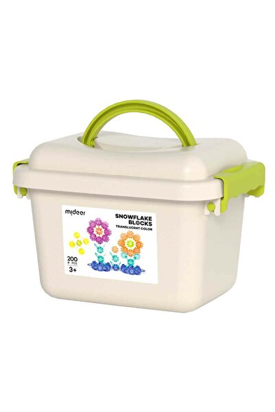 Mideer Σετ Κατασκευής Στέλεχος, Πολύχρωμες Νιφάδες Χιονιού, Πλαστικό, 200 Τεμ...