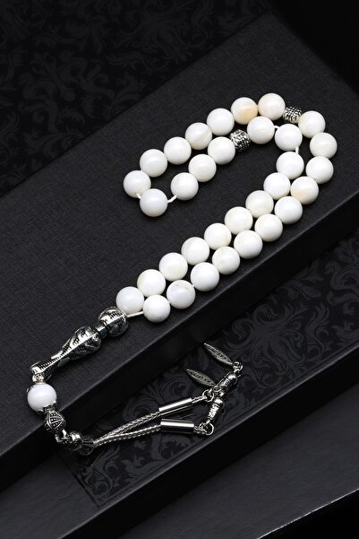 Alibaba Doğaltaş Shell Natural Stone Tasbih 8 mm Sferă tăiată