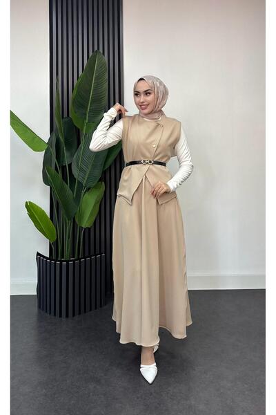 moda zeynaa Milano Etekli Tesettür Takım