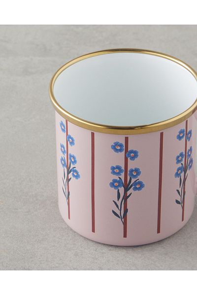 English Home Colorful Gardenic Enamel Mug 350 ml